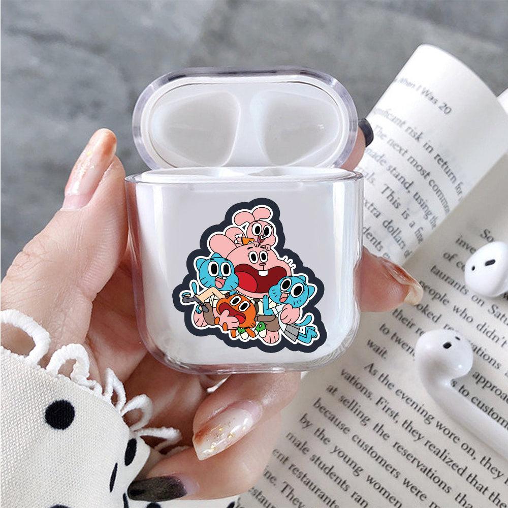 Gumball Watterson Family Protective Clear Case Cover For Apple Airpods-Xtracase