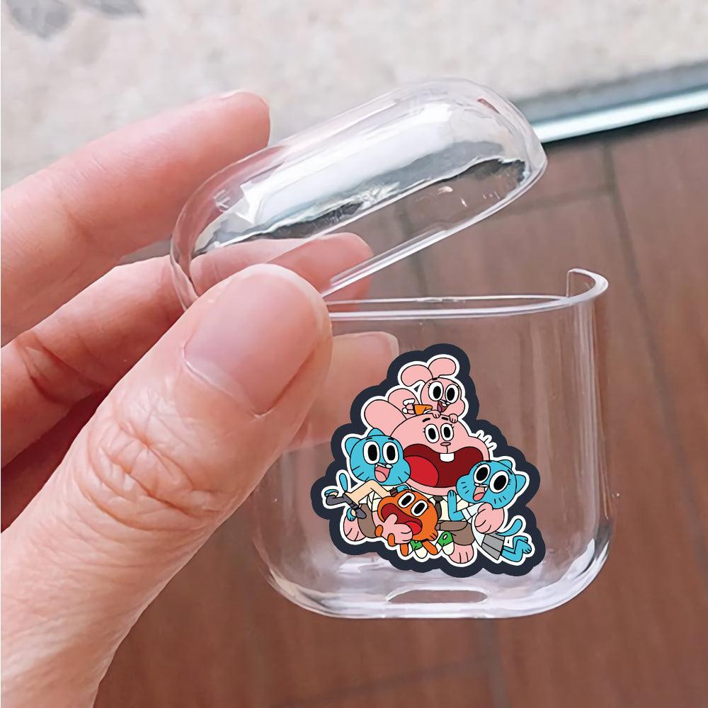 Gumball Watterson Family Protective Clear Case Cover For Apple Airpods-Xtracase