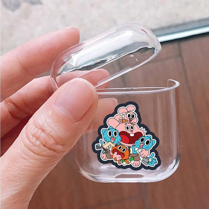 Gumball Watterson Family Protective Clear Case Cover For Apple Airpods-Xtracase