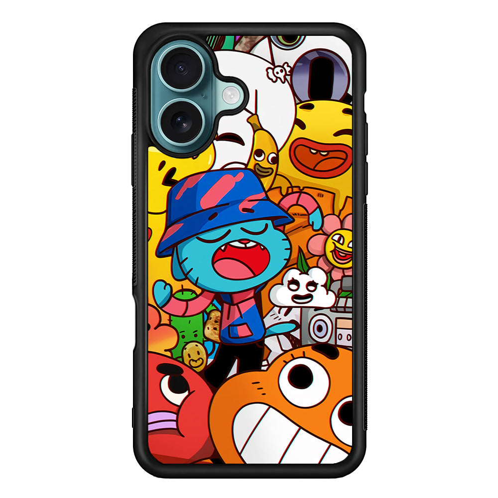 Gumball and Friends Doodle iPhone 16 Plus Case - Xtracase