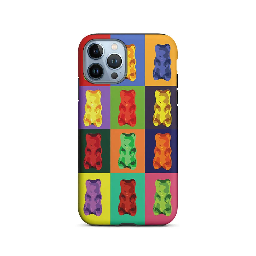 Gummy Bear Pop Art iPhone 13 Pro Max Case-2 in 1 Tough Case-Xtracase