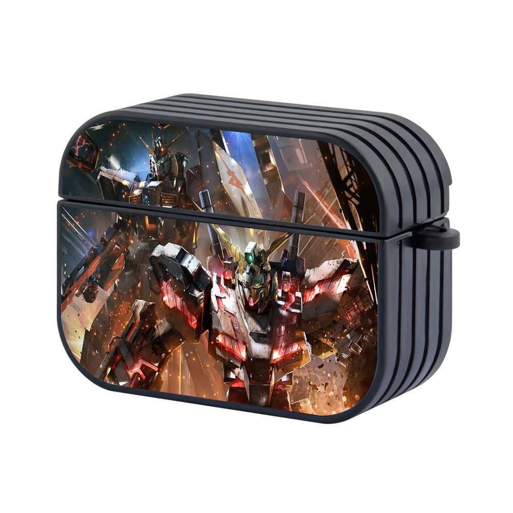Gundam Burning The City Hard Plastic Case Cover For Apple Airpods Pro 2-Xtracase