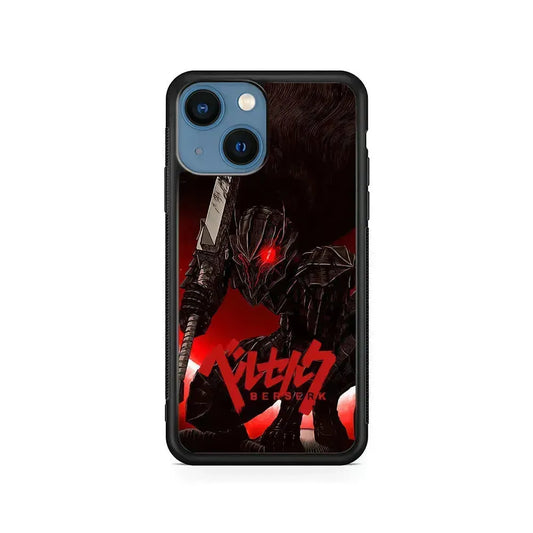 Guts Berserk Beast Armor iPhone 13 Mini Case-Rubber / Black (2D Case)-Xtracase