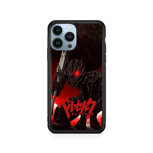 Guts Berserk Beast Armor iPhone 15 Pro Max Case-Rubber / Black (2D Case)-Xtracase