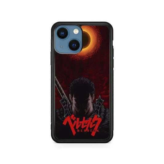 Guts Berserk Eclipse iPhone 13 Mini Case-Rubber / Black (2D Case)-Xtracase