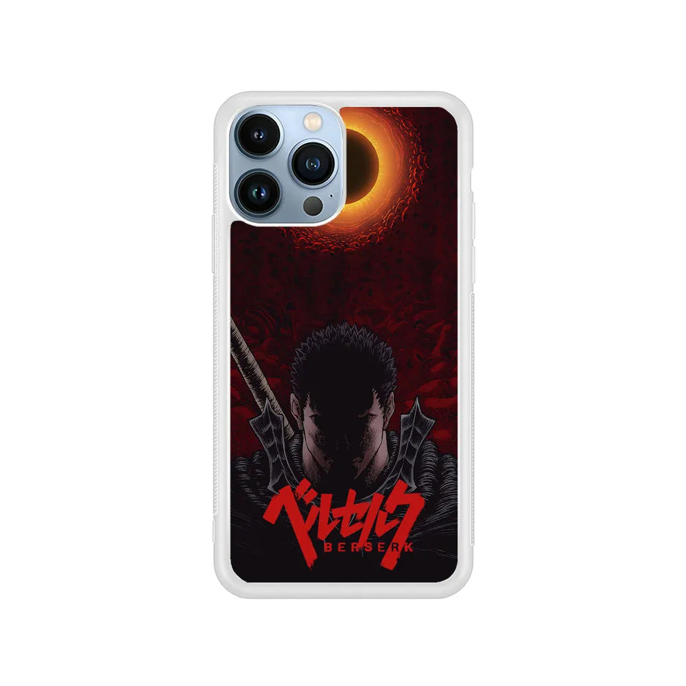 Guts Berserk Eclipse iPhone 13 Pro Case-Rubber / White (2D Case)-Xtracase