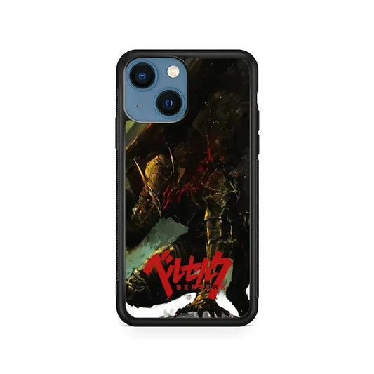 Guts Berserk Full Armor iPhone 13 Mini Case-Rubber / Black (2D Case)-Xtracase