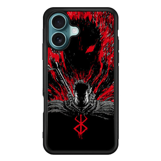 Guts Berserk The Black Swordsman iPhone 16 Plus Case - Xtracase