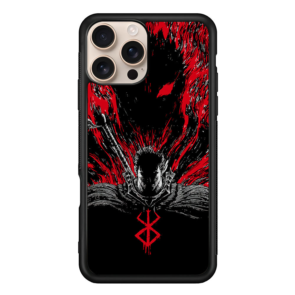 Guts Berserk The Black Swordsman iPhone 16 Pro Max Case - iPhone 16 Pro Max