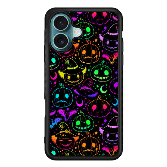 Halloween Pumpkins and Flying Bats iPhone 16 Case - Xtracase