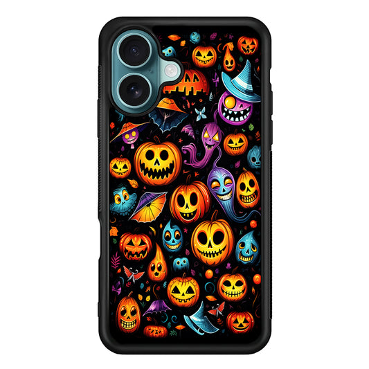 Halloween Pumpkins and Ghosts iPhone 16 Case - Xtracase