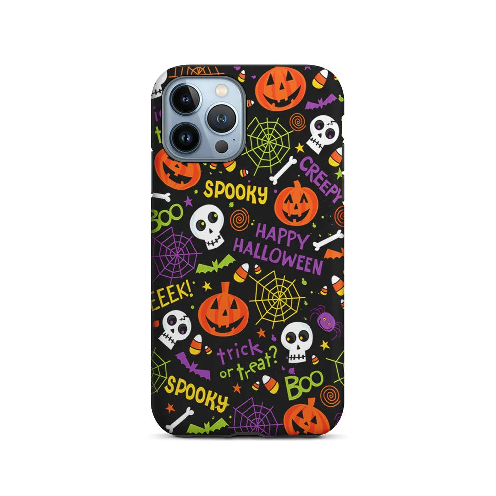 Happy Halloween Spooky iPhone 13 Pro Case-2 in 1 Tough Case-Xtracase