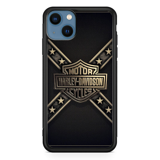 Harley Davidson Golden Star iPhone 14 Plus Case-Xtracase