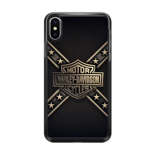 Harley Davidson Golden Star iPhone Xs Case-Xtracase