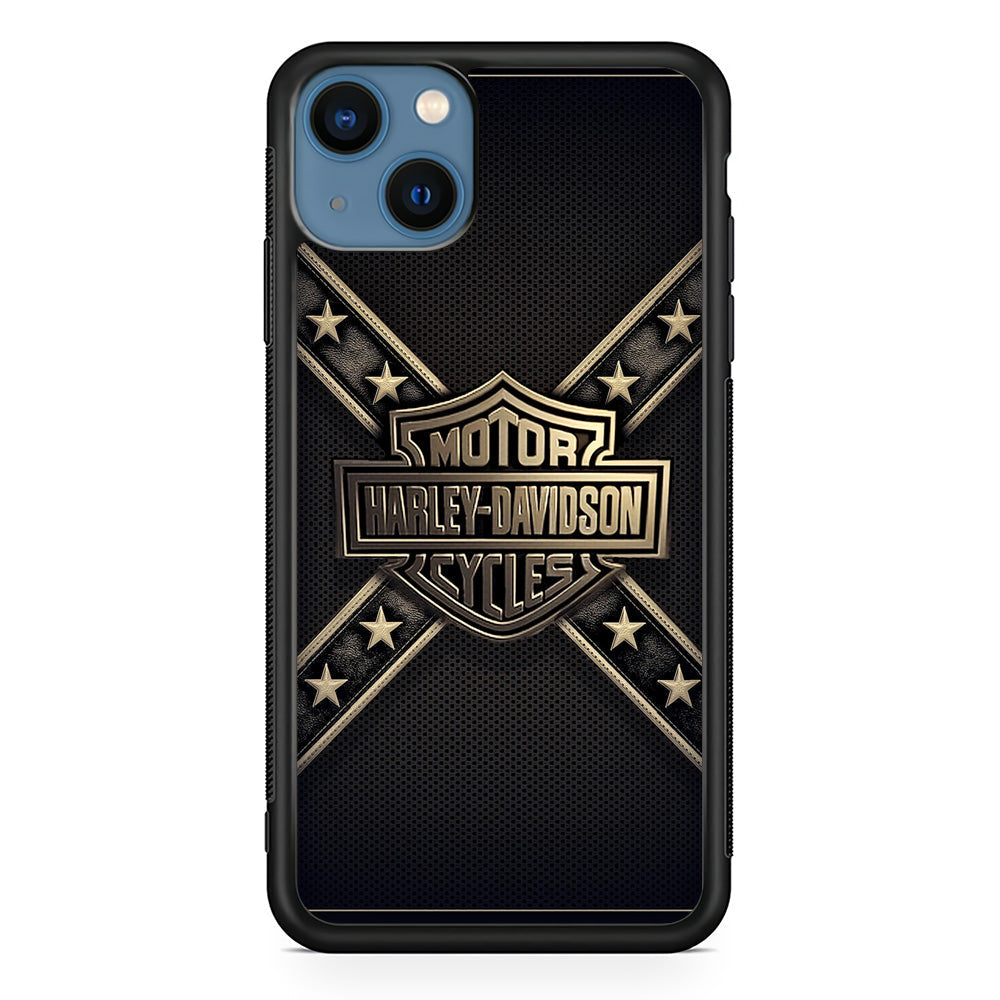 Harley Davidson Golden Star iPhone 15 Case-Xtracase