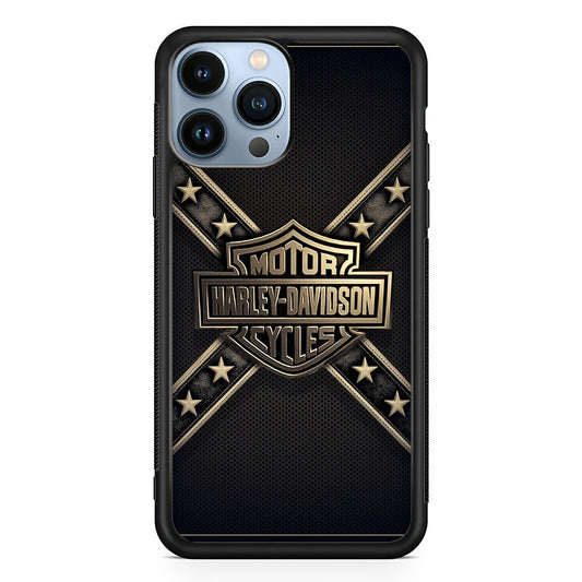 Harley Davidson Golden Star iPhone 14 Pro Case-Xtracase