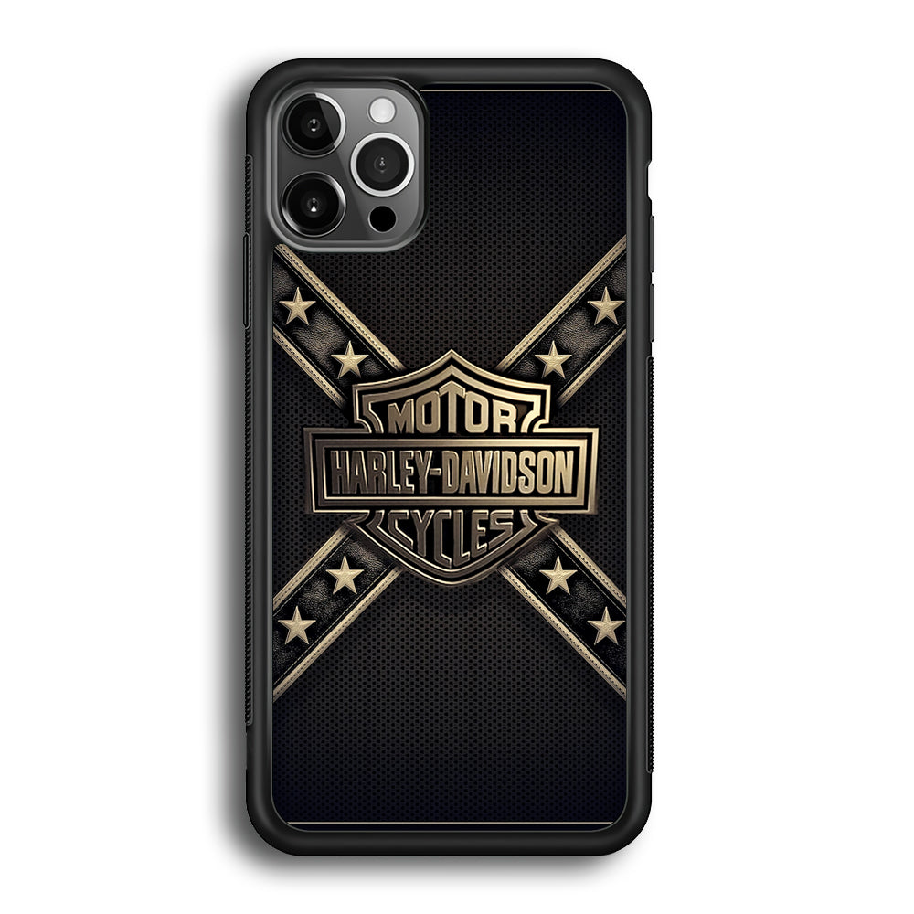 Harley Davidson Golden Star iPhone 12 Pro Case-Xtracase