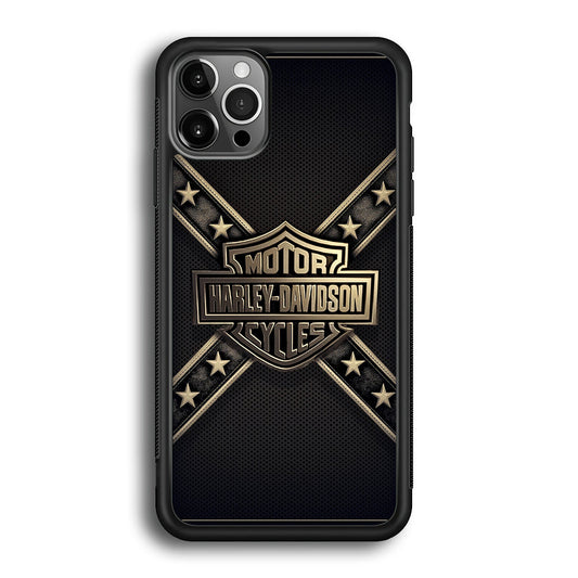 Harley Davidson Golden Star iPhone 12 Pro Case-Xtracase