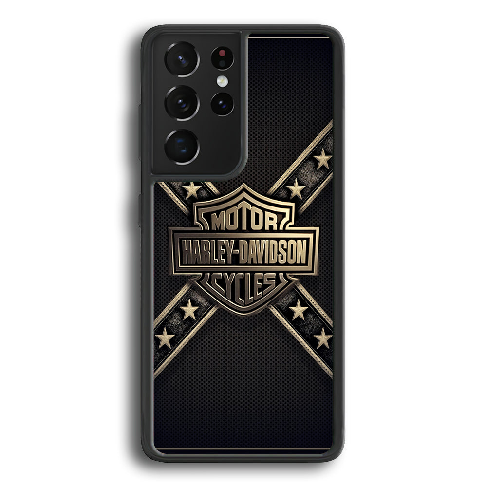 Harley Davidson Golden Star Samsung Galaxy S25 Ultra Case-Xtracase
