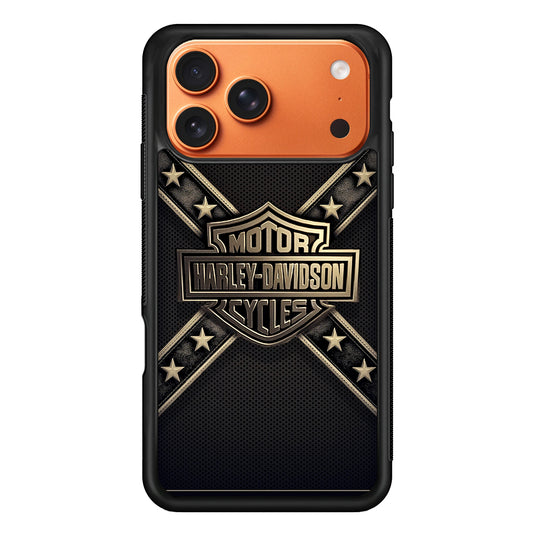 Harley-Davidson phone case with orange back and black front