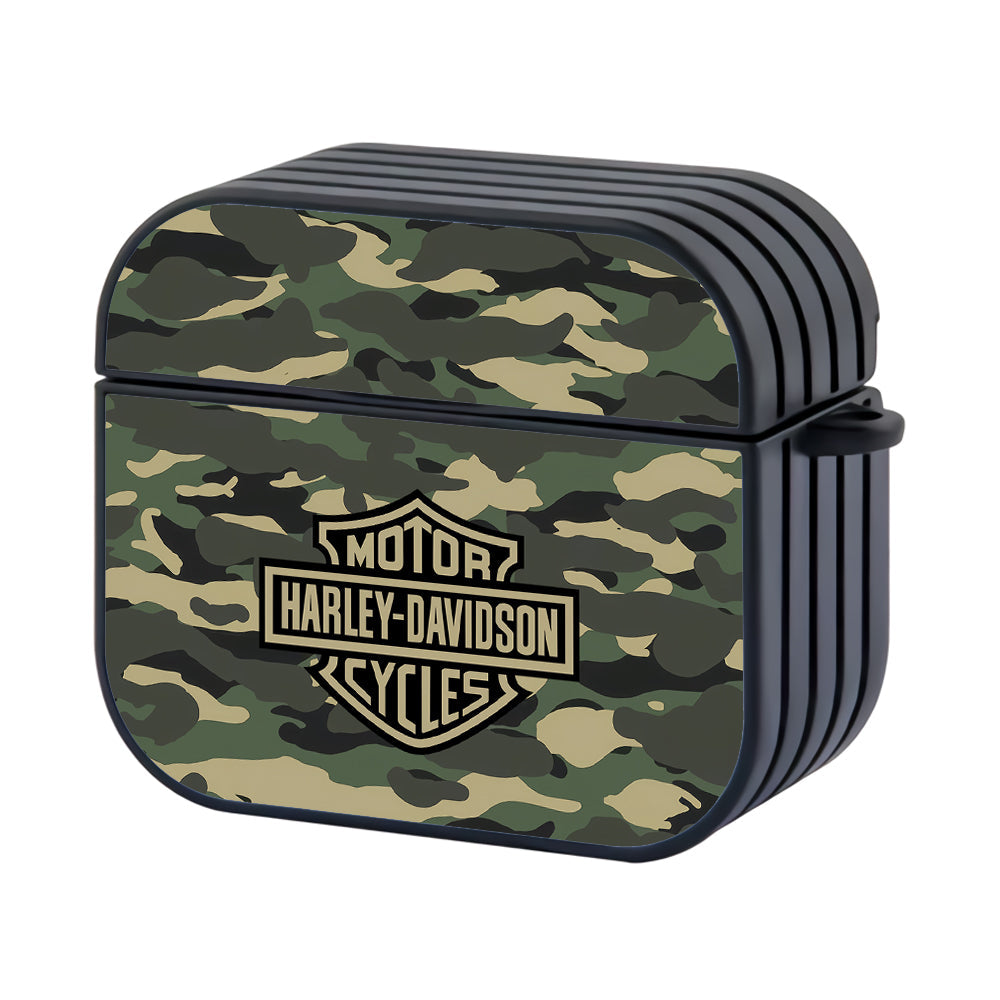 Harley Davidson Green Camo Apple Airpods 4 Case - Xtracase