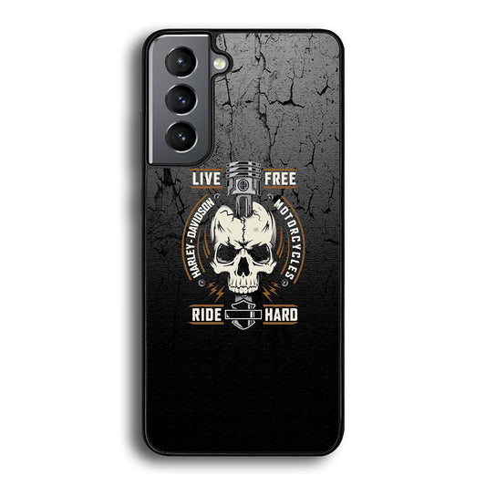 Harley Davidson Live Free with Ride Hard Samsung Galaxy S21 Case-Xtracase