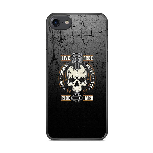 Harley Davidson Live Free with Ride Hard iPhone 8 Case-Xtracase