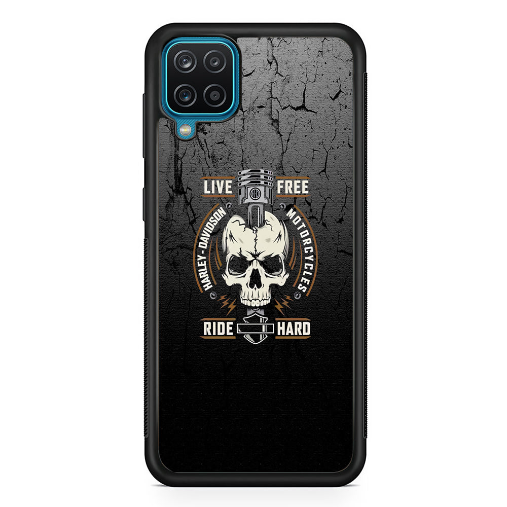 Harley Davidson Live Free with Ride Hard Samsung Galaxy A12 Case-Xtracase