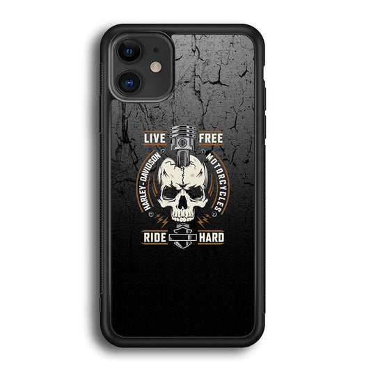 Harley Davidson Live Free with Ride Hard iPhone 12 Case-Xtracase
