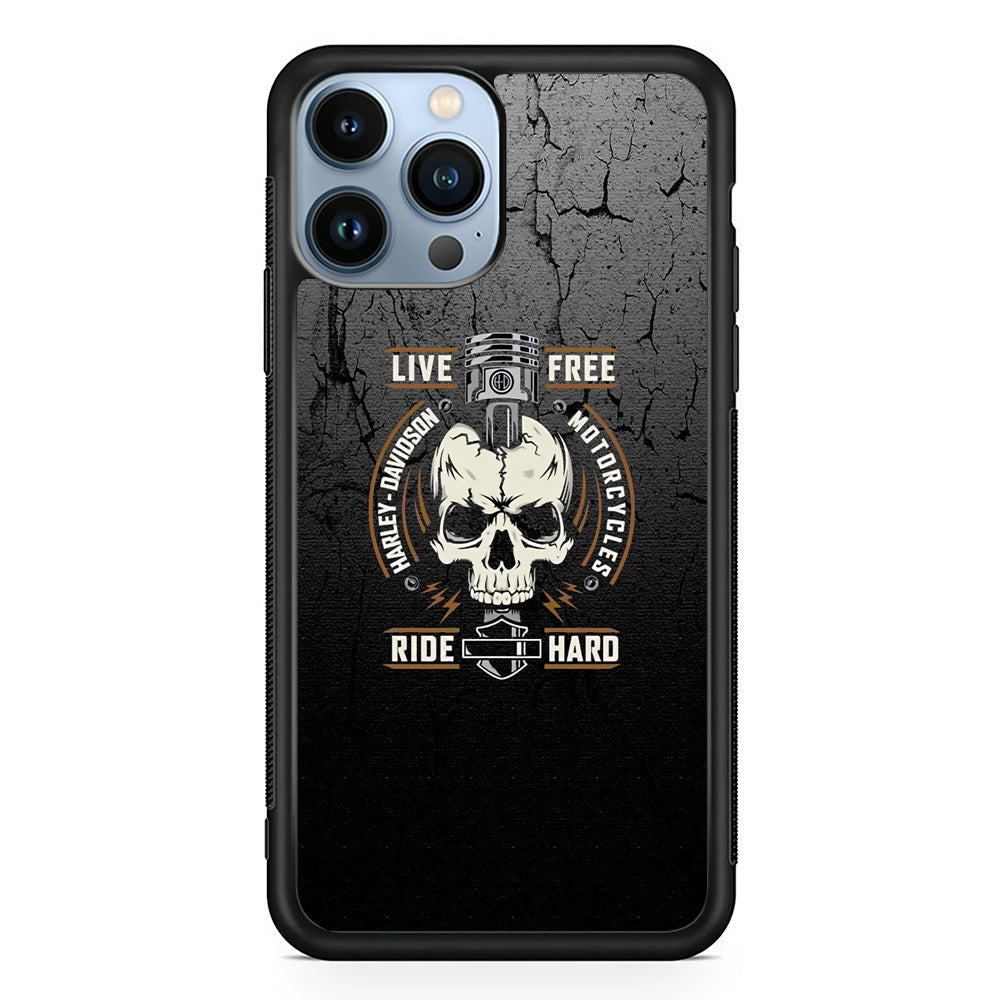 Harley Davidson Live Free with Ride Hard iPhone 13 Pro Max Case-Xtracase