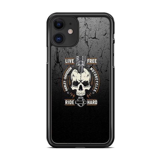 Harley Davidson Live Free with Ride Hard iPhone 11 Case-Xtracase