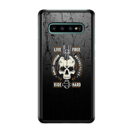 Harley Davidson Live Free with Ride Hard Samsung Galaxy S10 Plus Case-Xtracase