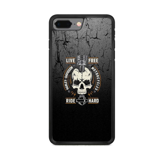 Harley Davidson Live Free with Ride Hard iPhone 7 Plus Case-Xtracase