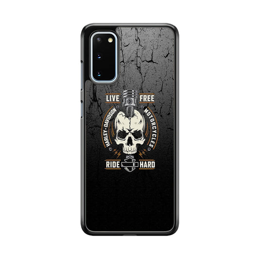 Harley Davidson Live Free with Ride Hard Samsung Galaxy S20 Case-Xtracase