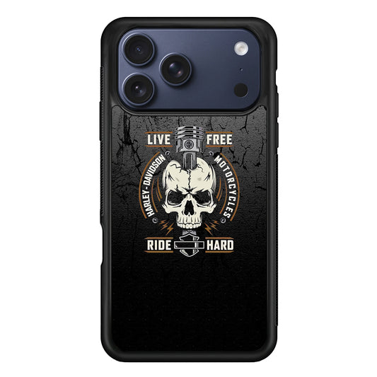Harley Davidson Live Free with Ride Hard iPhone 17 Pro Case - Xtracase