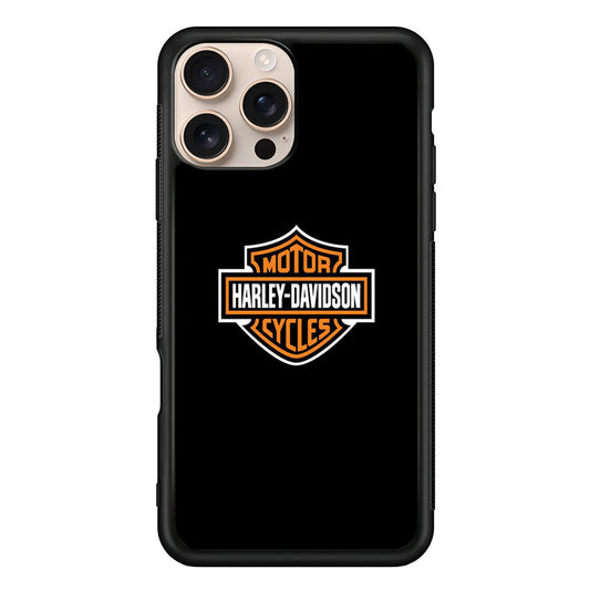 Harley Davidson Logo Black iPhone 16 Pro Max Case - Xtracase