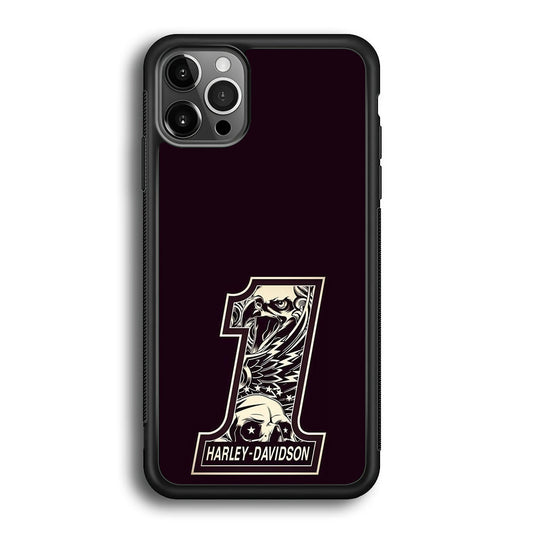 Harley Davidson Number Dark Purple iPhone 12 Pro Max Case-Xtracase