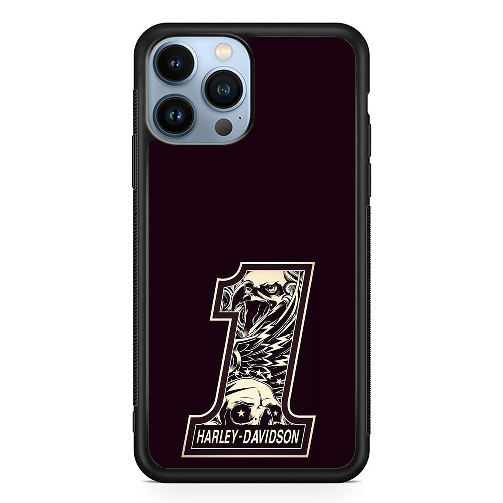 Harley Davidson Number Dark Purple iPhone 14 Pro Max Case-Xtracase