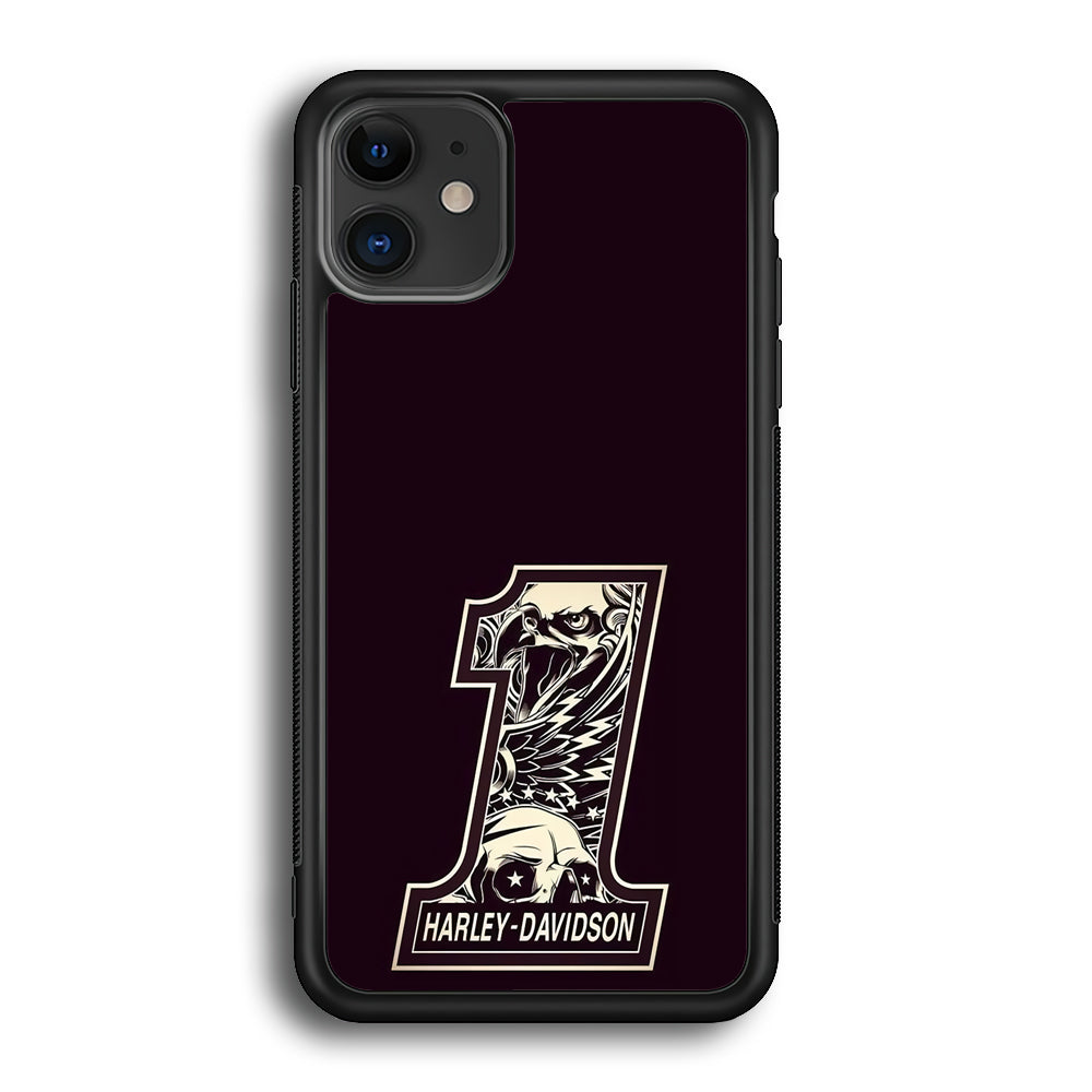 Harley Davidson Number Dark Purple iPhone 12 Case-Xtracase