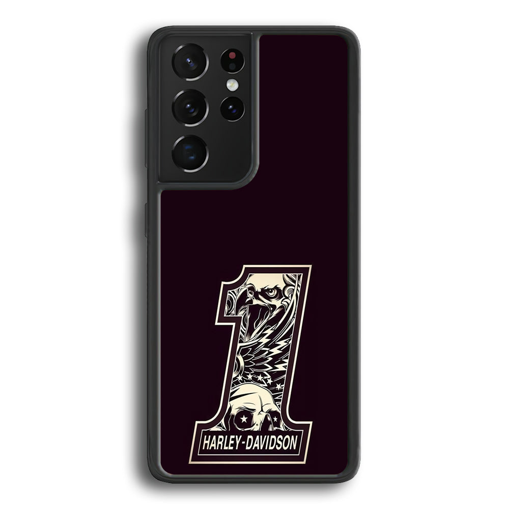 Harley Davidson Number Dark Purple Samsung Galaxy S21 Ultra Case-Xtracase