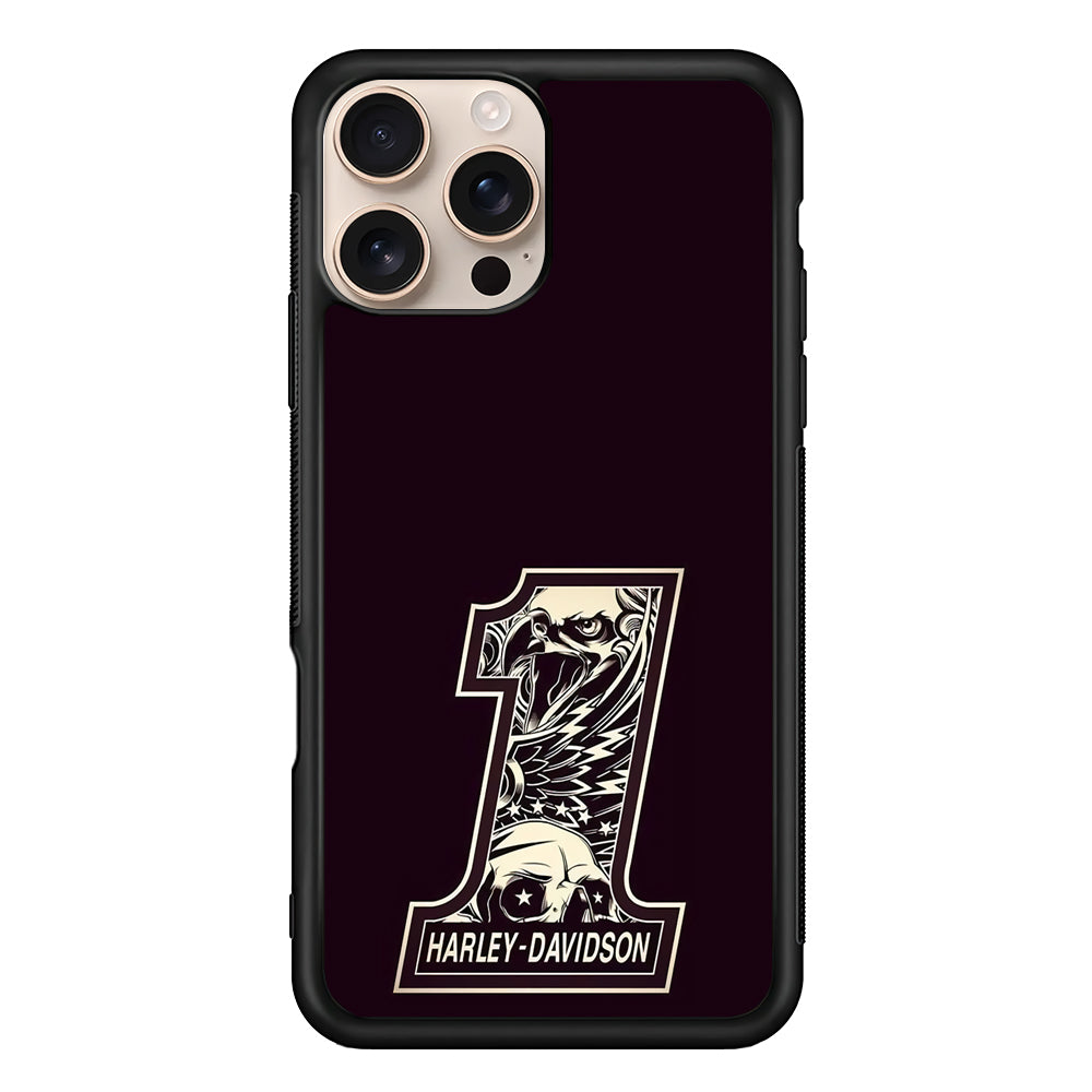 Harley Davidson Number Dark Purple iPhone 16 Pro Case - Xtracase