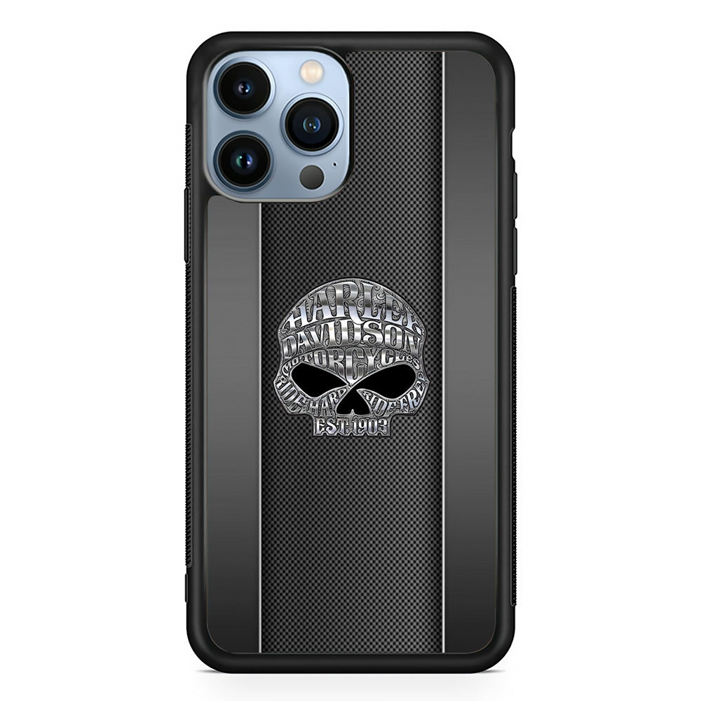 Harley Davidson Old Skull iPhone 15 Pro Case-Xtracase