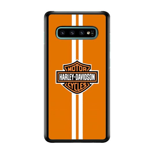 Harley Davidson Orange Touch Samsung Galaxy S10 Plus Case-Xtracase