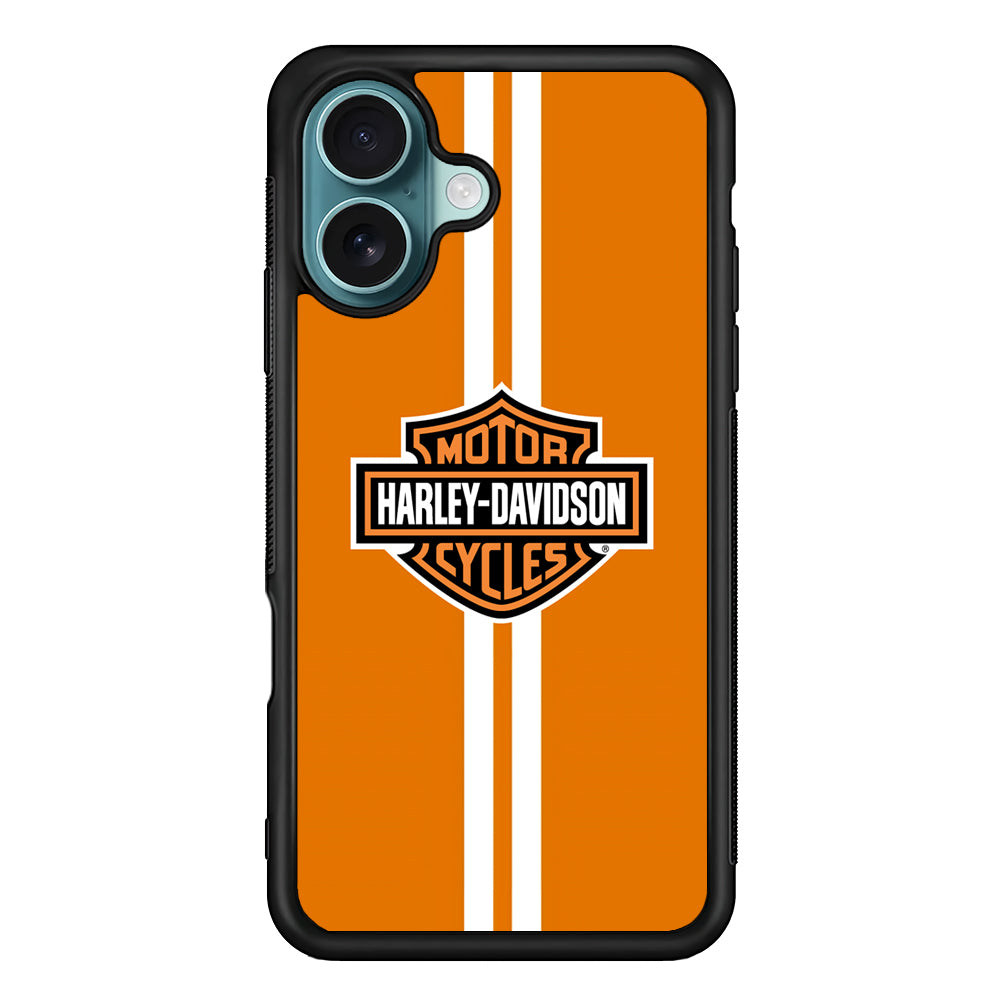 Harley Davidson Orange Touch iPhone 16 Plus Case - Xtracase