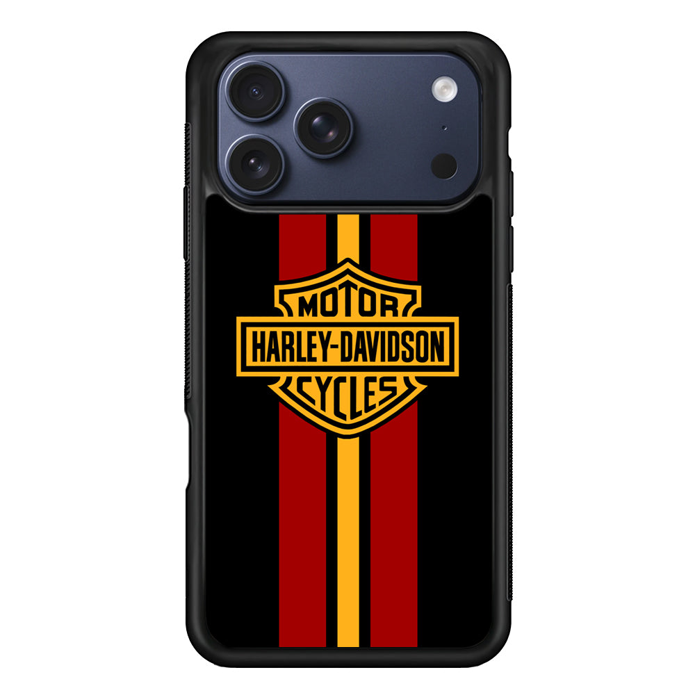 Harley Davidson Red Stripe Emblem iPhone 17 Pro Case - Xtracase