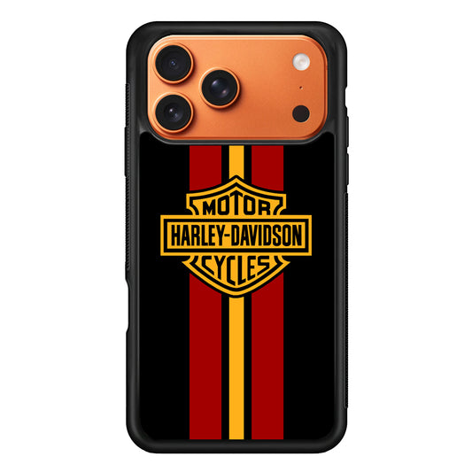 Harley Davidson Red Stripe Emblem iPhone 17 Pro Max Case