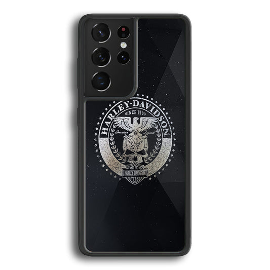 Harley Davidson Silver Emblem Samsung Galaxy S25 Ultra Case-Xtracase