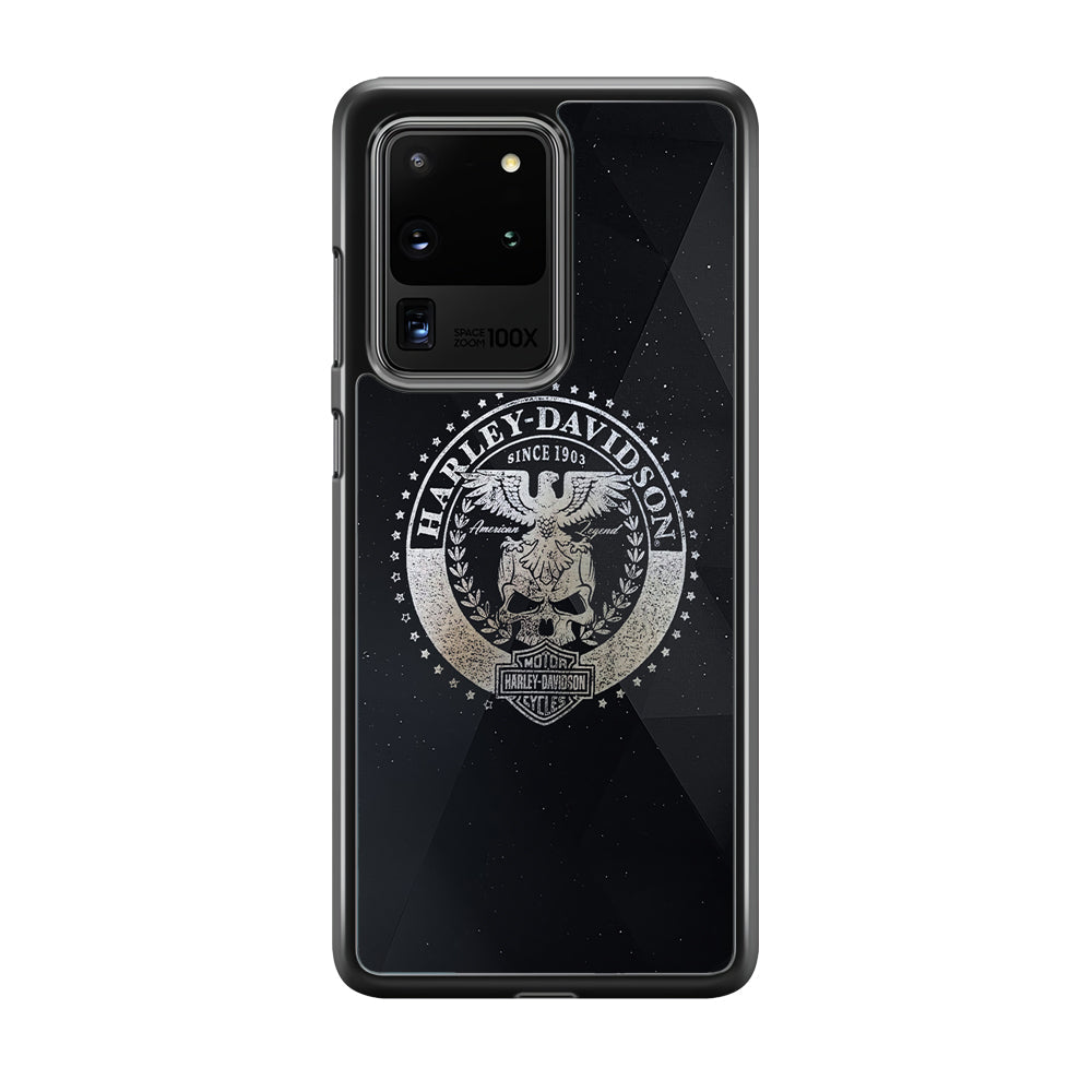 Harley Davidson Silver Emblem Samsung Galaxy S20 Ultra Case-Xtracase