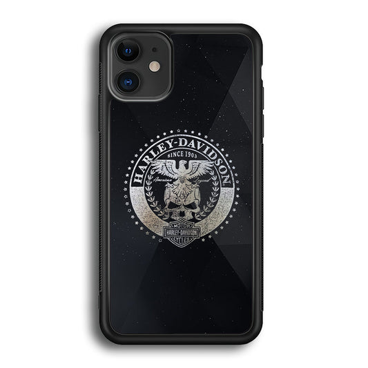 Harley Davidson Silver Emblem iPhone 12 Case-Xtracase