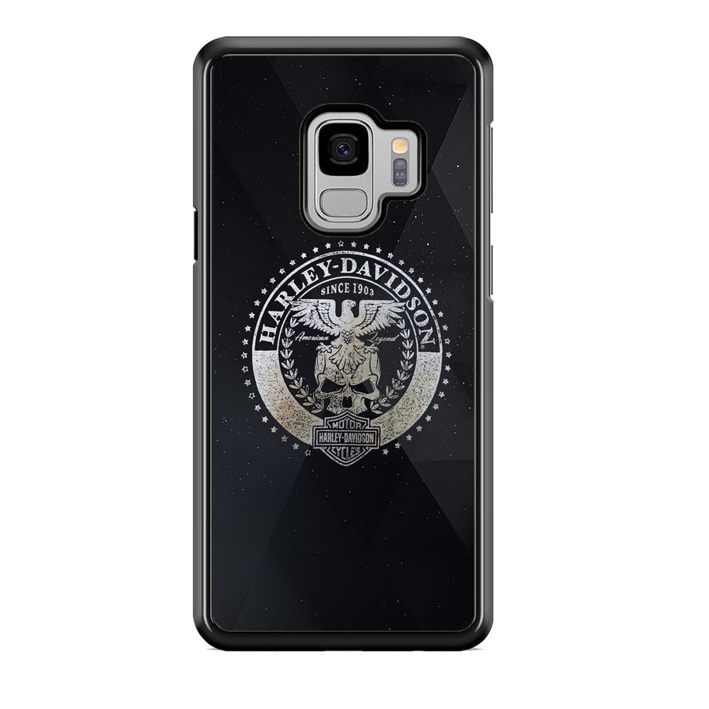 Harley Davidson Silver Emblem Samsung Galaxy S9 Case-Xtracase